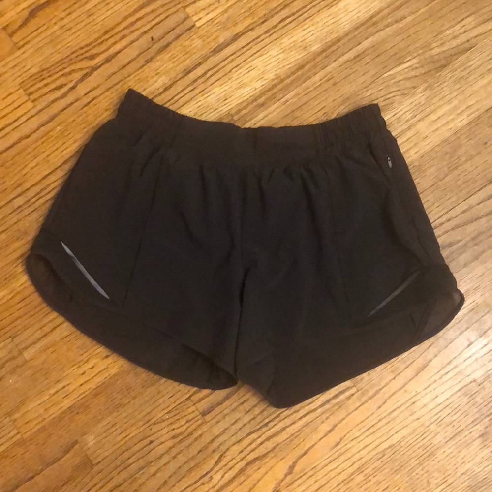 Lululemon black Hotty Hot shorts,  size 8
